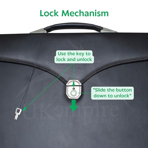 Masonic Apron and Chain Collar Case Black, Past Master Hand Embroidered Emblem | Art Portfolio Carrying Bag3