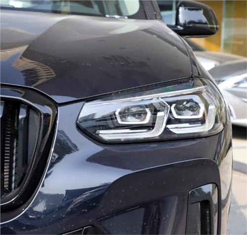 Lentilles pour phares avants coque transparent masque de lampe BMW X3 2022 gauche