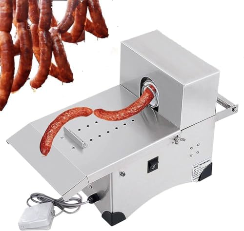 Image of 200W Commercial Sausage Linker Machine 10-45mm,Automated Tying Equipment, Electric Knotting, with Foot Switch