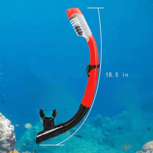 image for AQUA A DIVE SPORTS Dry Snorkel Easy Breath Diving Snorkel for Snorkeli