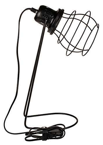 Bureaulamp, tafellamp van metaal, zwart, industriële stijl, E14, ca. 42 cm - Afbeelding 3