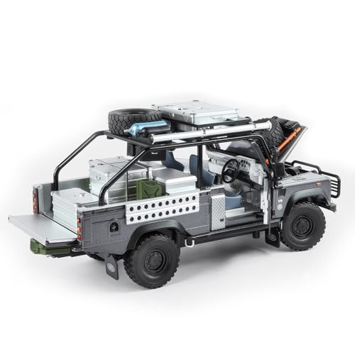 Modelo a escala 1:24 de camión Defender 110 con luces y sonido miniatura 6