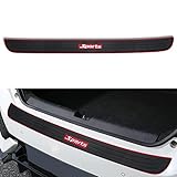Car Rear Bumper Protector Guard, 35.4 * 2.76 Inch Universal Rubber Scratch-Resistant Trunk Door Sill