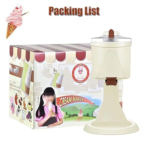 URJWAN Home DIY Kitchen Automatische Mini-Fruchtjoghurt-Eismaschine, Softeismaschine, Gesund, Einfache One-Push-Bedienung, Problemlos Eine GroßE Auswahl An Eissorten Zubereiten – Bild 6