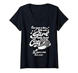 donna just a girl who loves shrimps animal maglietta con collo a v