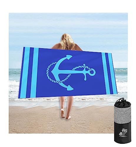 Nland Toalla De Microfibra Toalla De Playa Grande 100 175cm Y 76 155cm De Secado Rápido Toalla Súper Suave Completa Con Bolsa De Almacenamiento Anclaje,L Nland Toalla De Microfibra Toalla De Playa Grande 100 175cm Y 76 155cm De Secado Rápido Toalla Súper Suave Completa Con Bolsa De Almacenamiento Anclaje,L