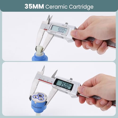 ARCORA Keramik Kartusche, 35MM Kartusche Wasserhahn geeignet für Küchenarmatur und Waschtischarmatur