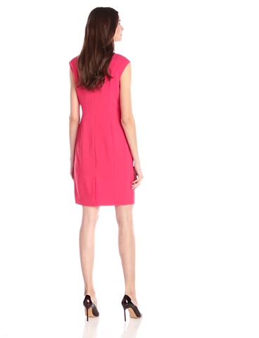 Watch Calvin Klein Women's Cap-Sleeve Sheath Dress on Amazon Live