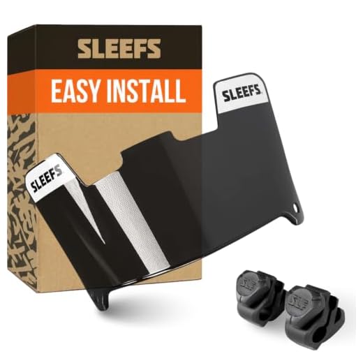 SLEEFS Football Helment Visor [Black Diamond] - Tinted Professional Football Visor/Shield - Fits Youth & Adult Helmets - Includes Quick Visor Clips + Microfiber Travel Bag