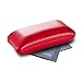 FEFI Hardcase Brillenetui in ausgefallener Form - inklusive hochwertigem Brillenputztuch / Microfasertuch (MEDIUM - Rot)