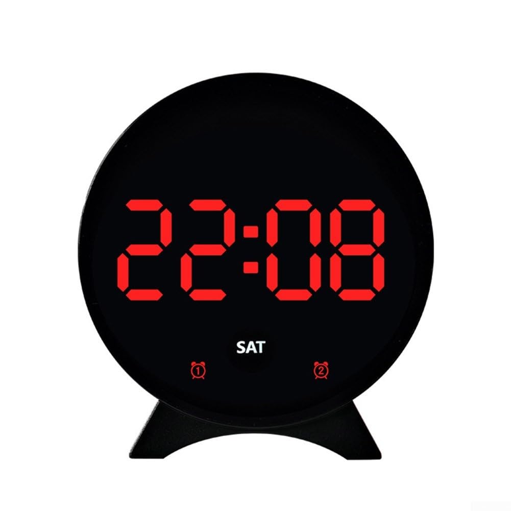 Reloj LED multifuncional digital con alarma y temperatura para mesa (J)