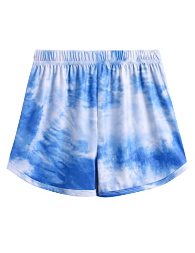 Yimoroe Little Girls Clothing Set Tie Dye Twist Front Tops & Short Pants Outfits Sportwear Tracksuits Short Set 6-8 Years #TOP2