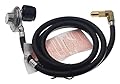 METER STAR Universal Regulator Grill Vertical QCC1 6 Feet Hose and Elbow Fitting Adapter Kit Propane Regulator and Hose Replacement Parts for 17" and 22" Blackstone Tabletop Griddle