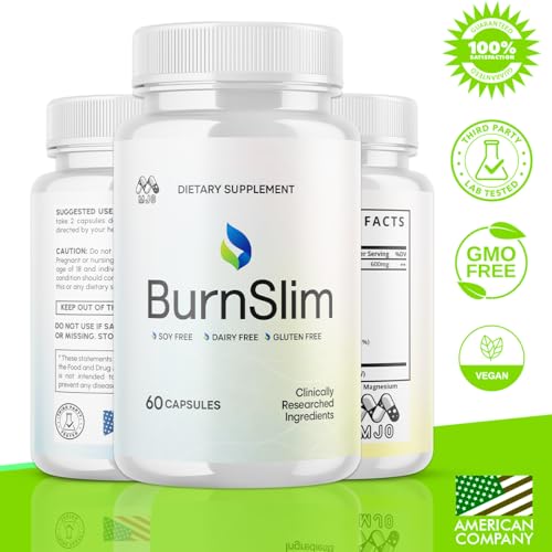 Image of (5 Pack) Burn Slim Capsules, Official Burnslim Pills with All Natural Ingredients, Advanced Burn Slim Health and Wellness Supplement Supporting Active Lifestyle for Women and Men (300 Capsules)