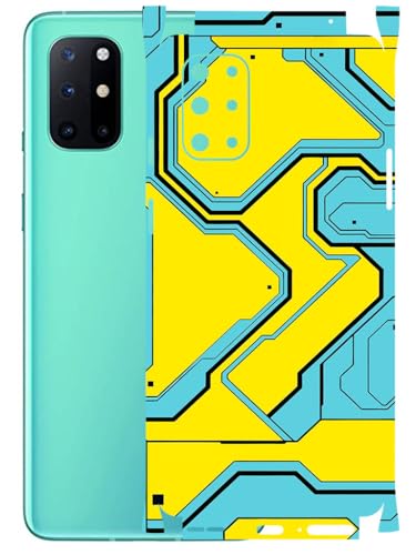 Image of AtOdds - Full Body Back Screen Guard Protector Film - Lamination Wrap Skin Sticker Compatible with ONEPLUS 8T | Scratchproof Matte Finish (YellowLane)
