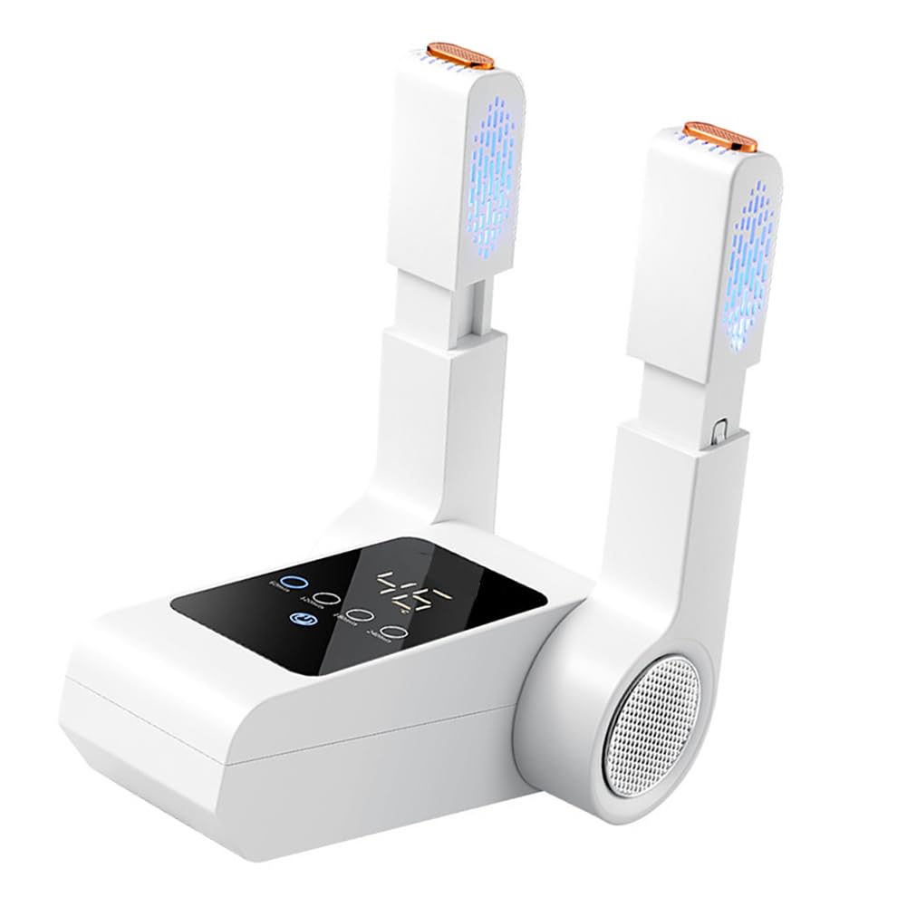 Sèche-chaussures et bottes, sèche-chaussures pliable, sèche-gants et chapeaux avec écran LCD, air chaud à 360°, minuterie thermostat intelligente, sèche-chaussures de ski avec souffleur de chaleur