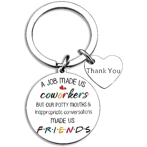 Coworker Keychain Funny Gifts For Coworkers Friends Female Bestie Gifts For Women Unique Appreciation Gifts Office Bosses Day Gifts for Women Boss Lady Female Thank You Gift For Coworkers Funny Cover