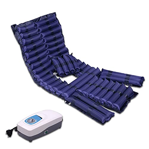 NWBZBH Colchón de Aire antiescaras para Pacientes Mayores con sábana Central para el hogar Colchón de Aire antiescaras para Pacientes Mayores volcado