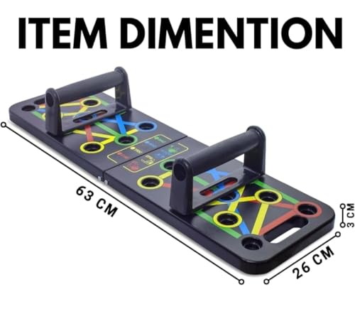 Image of Pushup Board,15 in 1 Push up Stand Multifunction Flex Board for Chest, Triceps, Shoulder And Back Muscles Home Workout Gym Equipment for Men & Women chest Exercise equipment (Multicolor)
