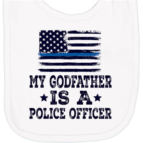 inktastic Police Officer Godfather Law Enforcement Newborn Bib