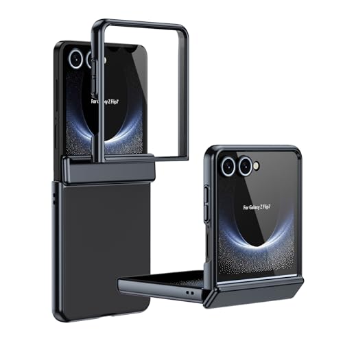Étui pliable Samsung Galaxy Z Flip 7 5G noir avec film thermique et tapis AG mat anti-traces
