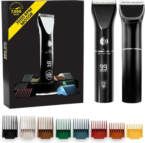 The Beard Club Beard Trimmer for Men - Electric Cordless Rechargeable Beard & Hair Trimmer - High...