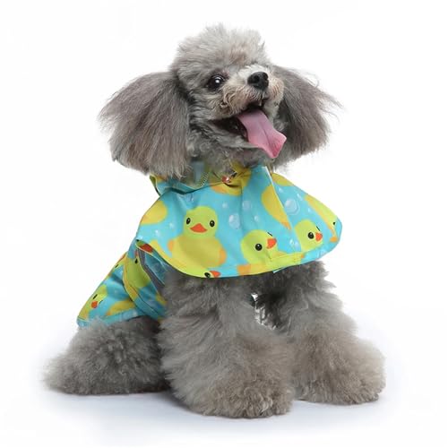 Veste de pluie pour chien M imperméable jaune à capuche - 4