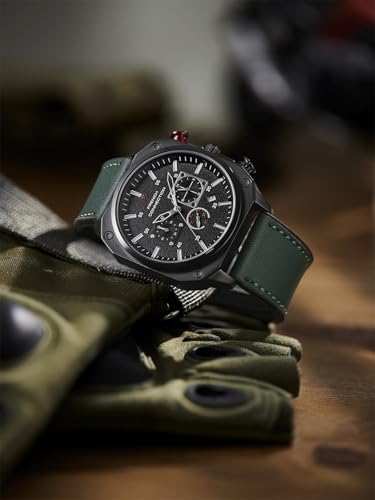 Image of French Connection Chronexis Black Dial Chronograph Watch for Men - FCB19BNL