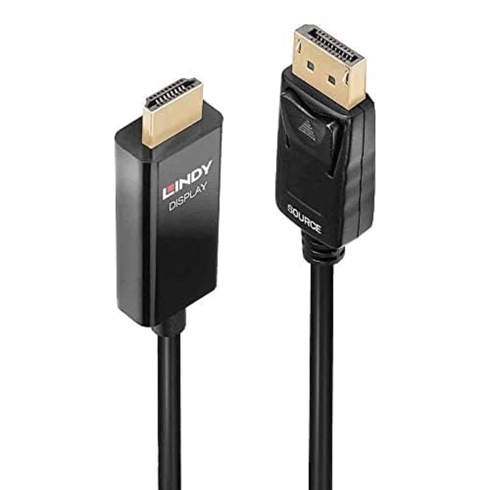 LINDY - Cavo attivo da DisplayPort a HDMI con HDR, 2 m