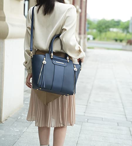 MKF Collection Tote Bag for Women, Vegan Leather Satchel Wristlet wallet Shoulder bag Top-Handle Hobo Purse Handbag by Mia k4