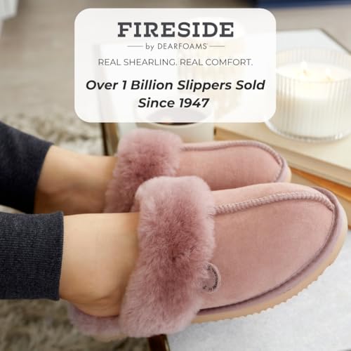 Image of Fireside by Dearfoams womens Sydney Genuine Shearling Scuff