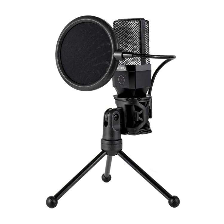 Coverzone Bilgisayar RGB Mikrofon 20-20kHz Profesyonel Podcast Mikrofon Kiti Tak Çalıştır USB Kablolu Pc Dizüstü Bilgisayar Için Vlog Youtuber Kick Canlı Yayın X1R