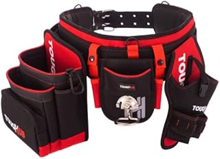 ToughHub Work Tool Belt Pouch with Multi-Pockets, Hammer Holder, Drill Holster, Screw Pouch - Tool Apron For Electricians, Gardeners, Carpenters, Builders