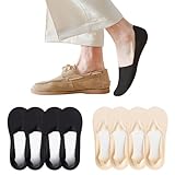 PENUUP 4 Pack Mens No Show Socks Thin Non Slip Low Cut Liner Socks Invisible for Flats Boat L