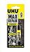 UHU Max Repair power - Colle extra puissante et flexible, transparente, idéale pour les chaussures, le caoutchouc, le cuir, tube 8g