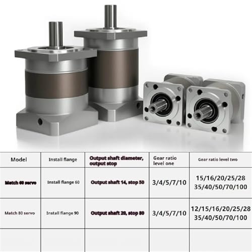 Réducteur planétaire pour servomoteur 750w éliminant le jeu mécanique précision 40