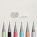 Pentel P207MBP3M Sharp Mechanical Drafting Pencil 0.7 mm Assorted Barrels 3/Pack