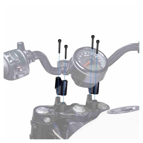 Elevador de manillar de aluminio CNC de 2" para Scout y Bobber 2015-2025 4