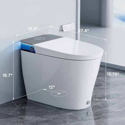 Image of HOROW T38 Smart Toilet with Bidet, Auto Open /Close Lid, Deodorization