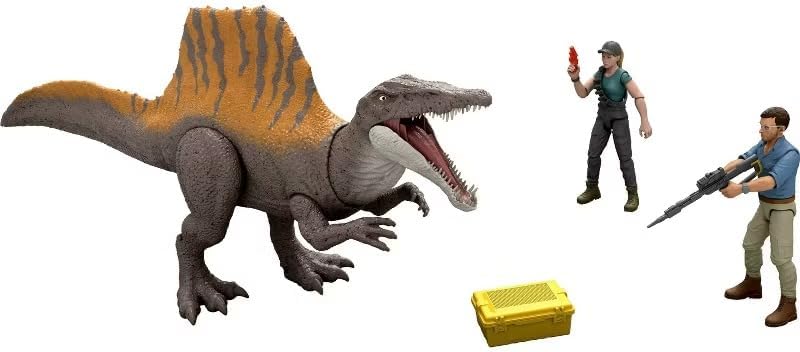 Jurassic Rebirth Storypack with Exclusive Spinosaurus Danger Set, 2 Human Figures & Accessories