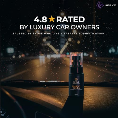 Image of Keydroid Nerve Mindful Fragrances 30ml | Oud Ombre Fragrance | Car Mist Aroma Spray | Car Perfume with Hanging Air Freshener | Aromachology based | Long-Lasting, Anti-Odour | Natural Scent