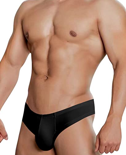 Men's Brief Bikini U Convex Half Hip Briefs Low Rise Modal Shorts3