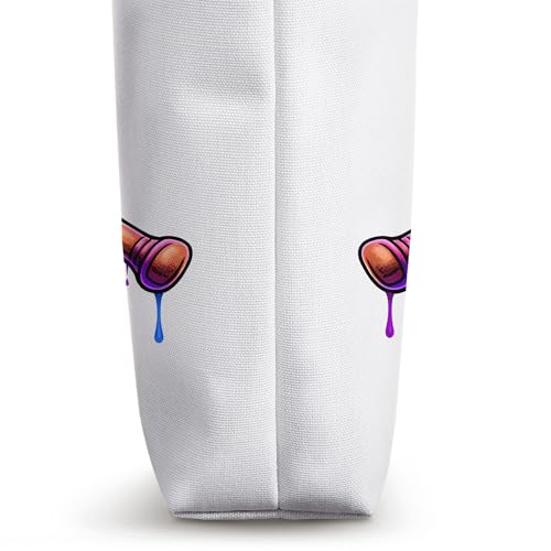 Bolso Tote con diseño gráfico de Helado en derretimiento miniatura 3