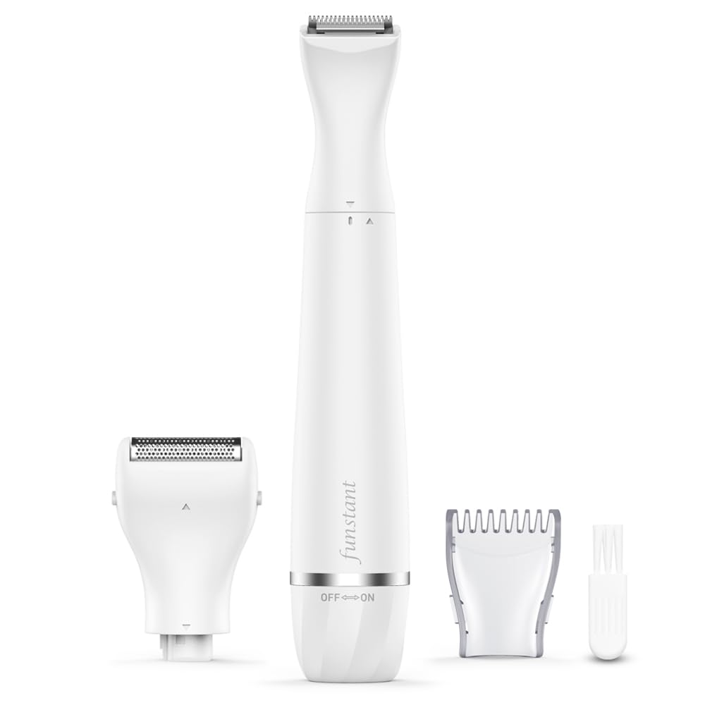 Rechargeable Bikini Trimmer for Women 2-in-1 Precision Trimming Foil Heads Gentle and Safe Shaving for Pubic Hair and