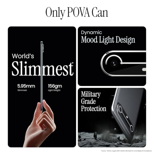 Image of Pova Slim 5G (Cool Black, 8GB+128GB)