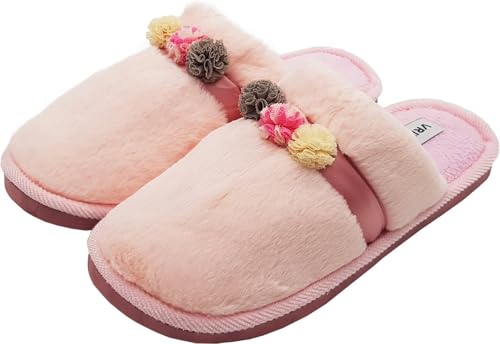 Image of VRITRAZ Women's Comfort Slip On Closed Toe Warm Winter with Cute Design print House Clog Indoor Slipper