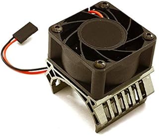 Integy RC Model C28600GREY 36mm Motor Heatsink+40x40mm Cooling Fan 17k RPM for 1/10 TR-MT10E & TRX-4