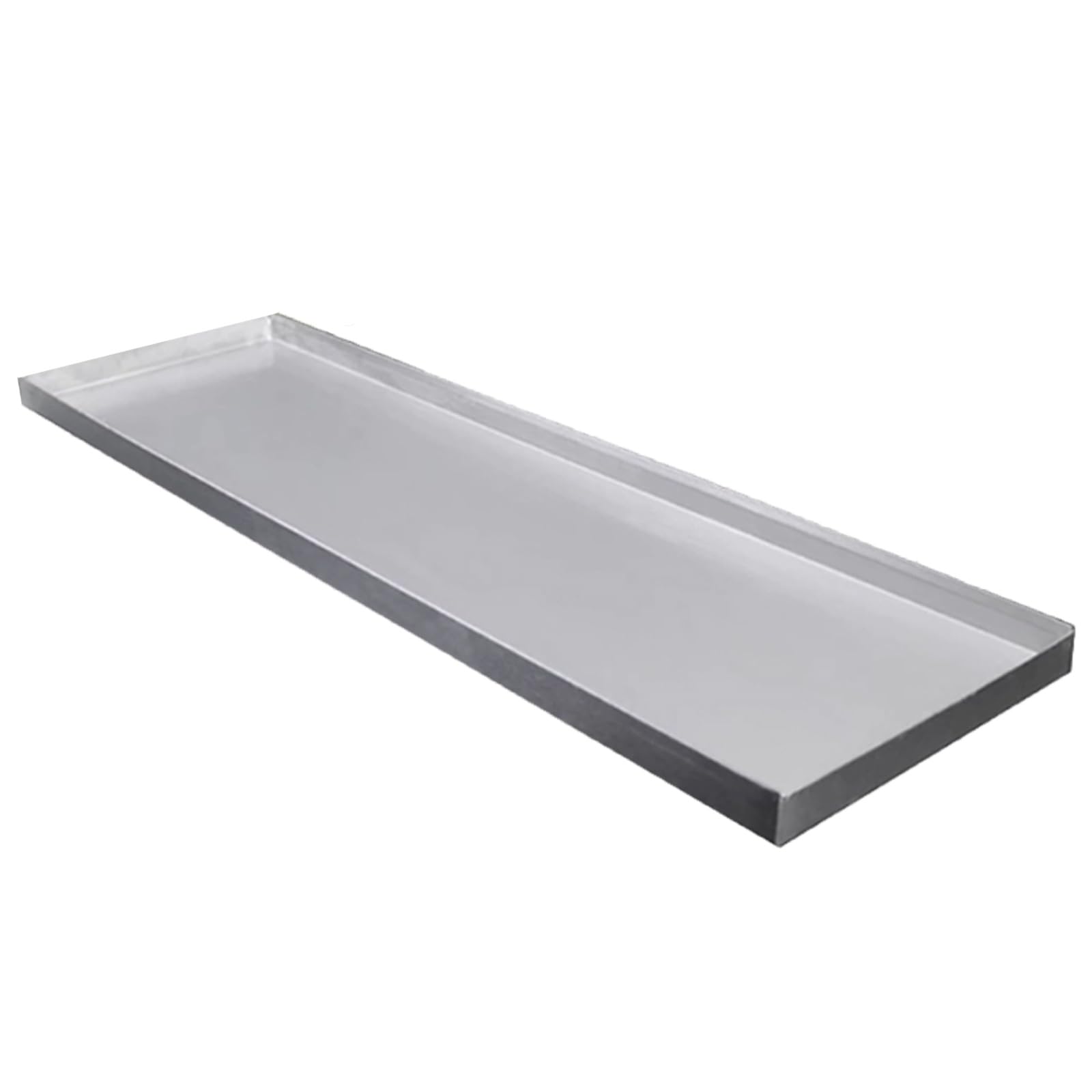 Stainless Steel Drip Pan, Leak-proof Oil Drain Pan, Plant Saucer, Plant Trays for Pots, for Indoor and Outdoor, Multiple Sizes No Holes(101x26x2cm/39.8x10.2x0.8in)