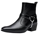 BEMNRVT Men's Harness Boot, Fashion Chelsea Cowboy...