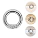 Zerodeko 8pcs 304 Stainless Steel M8 Threaded Eye Nut Marine Lifting Fastener Ring Hoisting Hardware for Boats Outdoor Industrial Use
